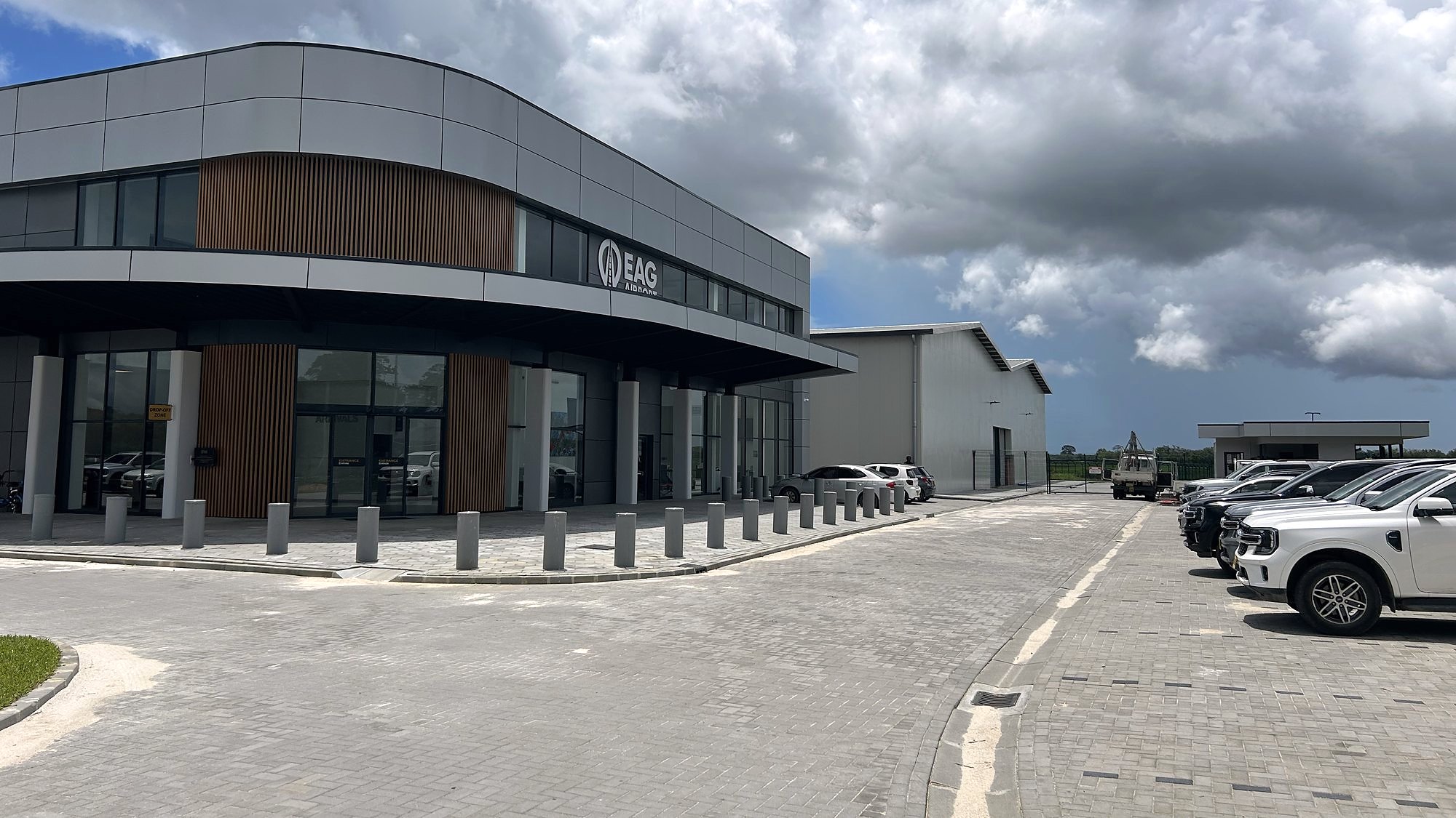 The secure long stay parking area at EAG